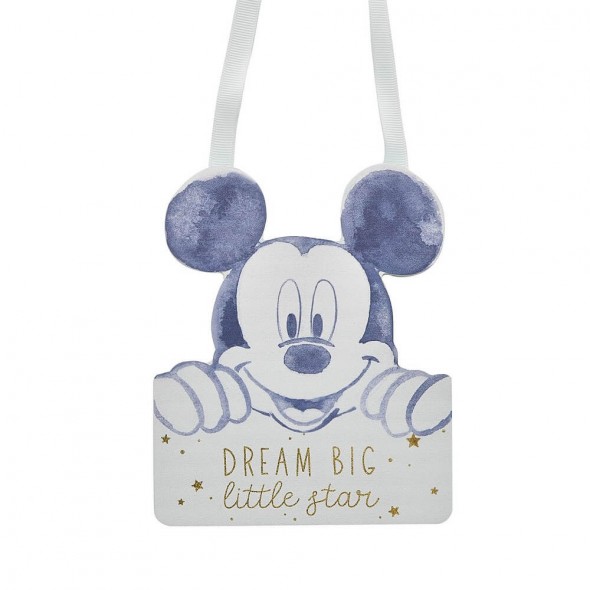 Placuta decorativa pentru camera bebelusului dream big Mickey Mouse