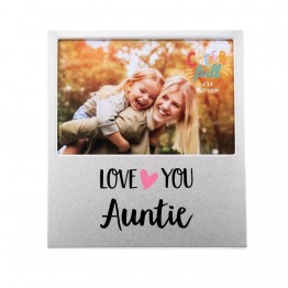 Rama foto din aluminiu love you Auntie