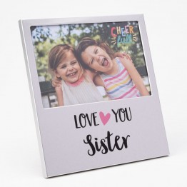 Rama foto din aluminiu love you sister