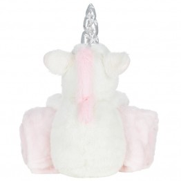 Set cadou pentru bebelusi cu jucarie plus si paturica - model unicorn krbaby.ro