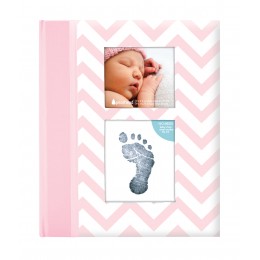 Pearhead - Caietul bebelusului cu amprenta cerneala pink