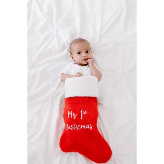 Cizmulita pentru cadouri My First Christmas Pearhead