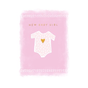 Felicitare New Baby Girl model body