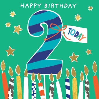 Felicitare aniversare 2 ani pentru baietel 