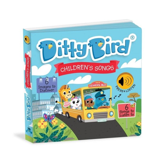 Carte cu sunete in limba engleza pentru copii Ditty Bird - Children's Songs