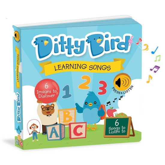 Carte cu sunete in limba engleza pentru copii Ditty Bird - Learning Songs