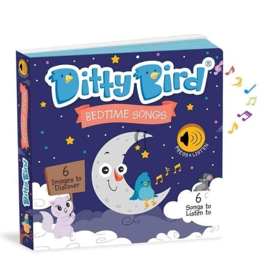 Carte cu sunete in limba engleza pentru copii Ditty Bird - Bedtime Songs