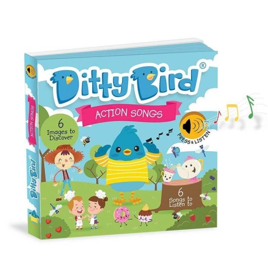 Carte cu sunete in limba engleza pentru copii Ditty Bird - Action Songs