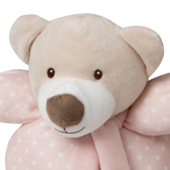 Jucarie de plus zornaitoare Inter Baby ursulet roz