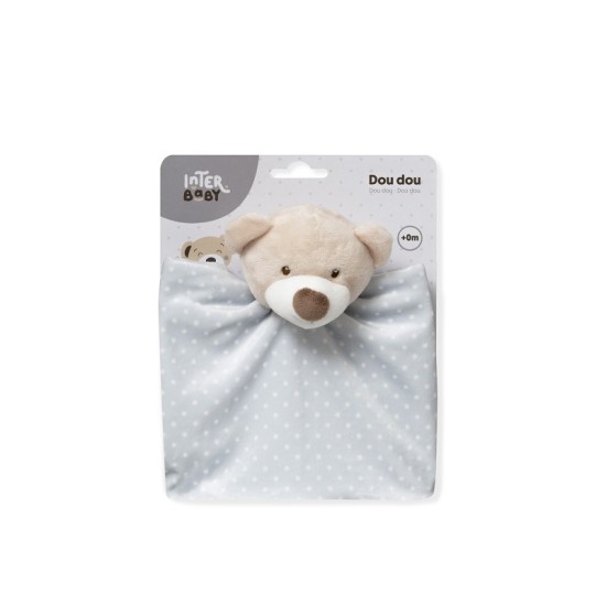 Jucarie paturica atasament Inter Baby ursulet gri