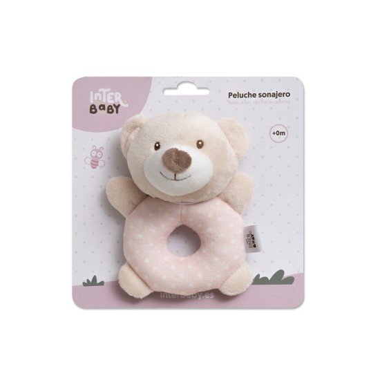Jucarie zornaitoare Inter Baby ursulet roz