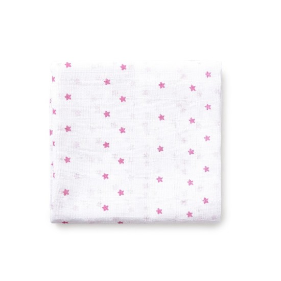 Set 3 museline 80 x 80 cm Inter Baby model panda - alb si roz