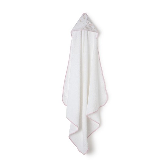 Set cadou bebe cu prosop baie si jucarie plus elefantel Inter Baby - roz