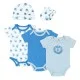 Set cadou bebe 5 piese bumbac model monstruleti 0-3 luni
