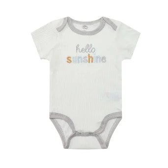 Set 3 body-uri pentru bebelusi Hello Sunshine - marimea 6-9 luni