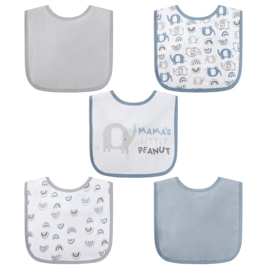 Set 5 bavete pentru bebelusi model elefantel Infancie