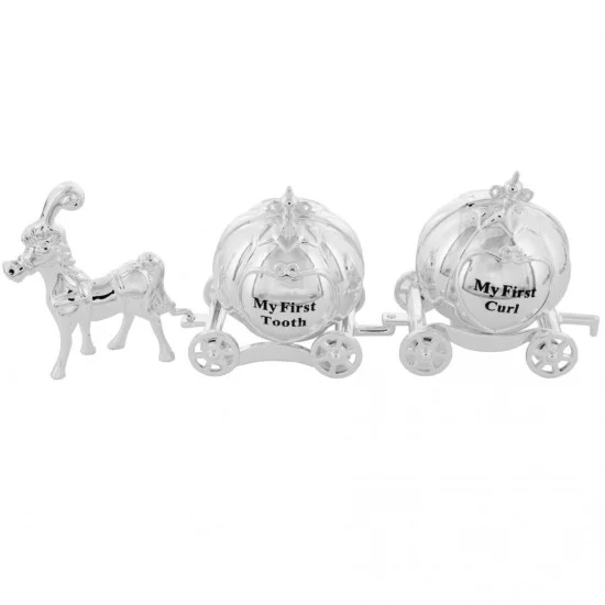 Trasura argintata cu spatii pentru suvita si dintisor Juliana - ambalaj deteriorat