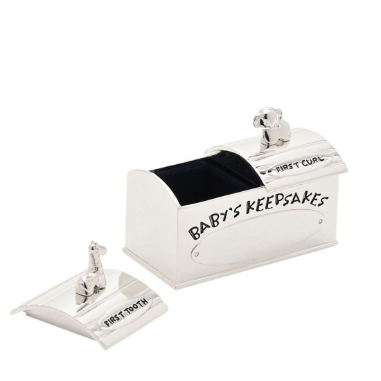 Cutiuta argintata suvita si dintisor elefantel si girafa Celebrations