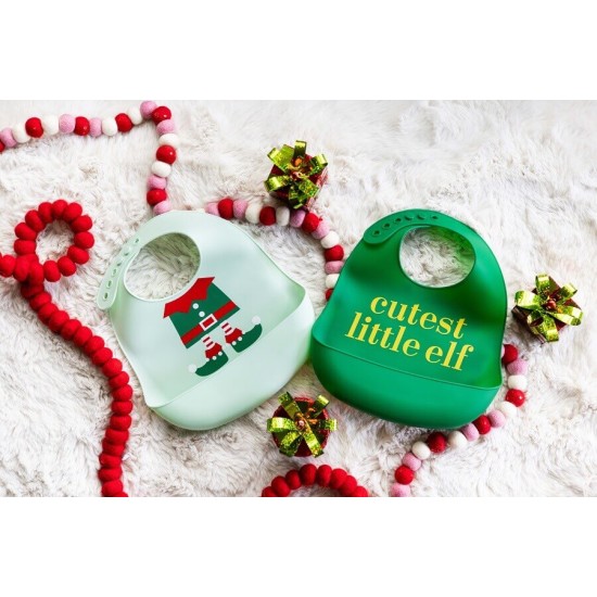 Set bavete din silicon Pearhead Cute Little Elf