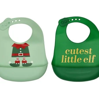 Set bavete din silicon Pearhead Cute Little Elf