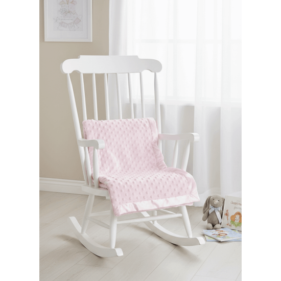 Paturica pufoasa eleganta pentru bebelusi - roz