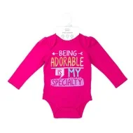 Set 3 piese pentru fetite Being adorable - marimea 0-3 luni