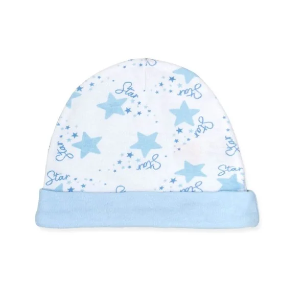 Set cadou hainute pentru bebelusi 7 piese model stelute bleu - marimea 3-6 luni