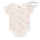 Set cadou bebe 5 piese bumbac model floricele 0-3 luni