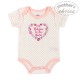 Set cadou bebe 5 piese bumbac model floricele 0-3 luni