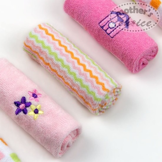 Set 6 mini prosopele pentru bebelusi - roz