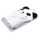 Prosop bebe cu gluga din bumbac - ursulet panda
