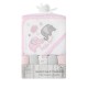 Set cadou bebelusi cu 5 mini prosopele si prosop de baie cu gluga - little love