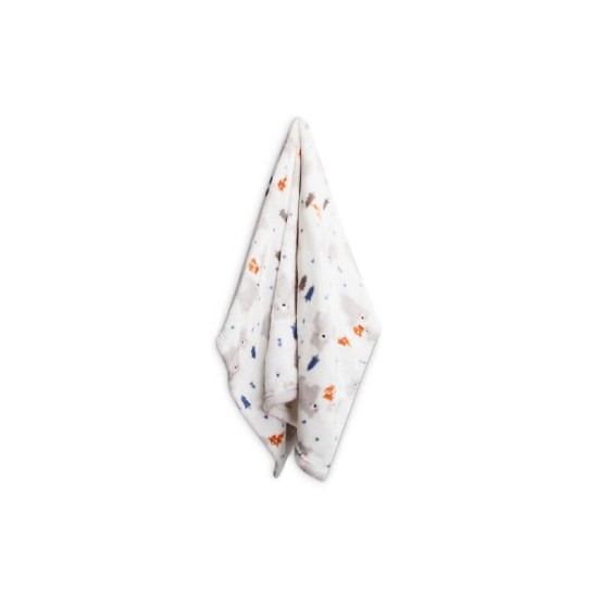 Paturica din fleece pentru bebelusi - model animalute de padure