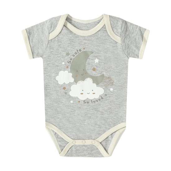 Set cadou bebe 5 piese bumbac model norisori 0-3 luni