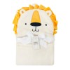 Paturica de infasat cu gluga pentru bebelusi - leu