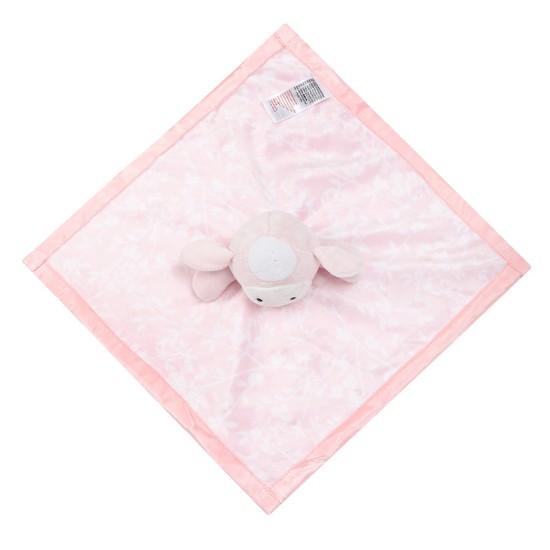 Jucarie bebelusi cu mini paturica si oita roz