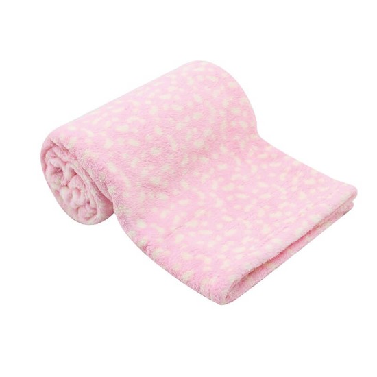 Paturica roz din fleece pentru bebelusi - Mother's Choice