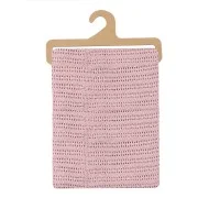 Paturica celulara din bumbac roz 70 x 90 cm Mother's Choice