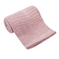 Paturica celulara din bumbac roz 70 x 90 cm Mother's Choice