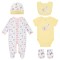 Set cadou bebelusi 5 piese bumbac model love Mother's Choice - marimea 0-3 luni