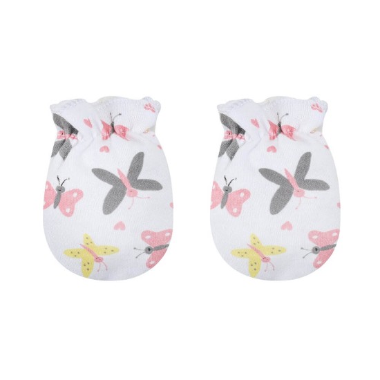 Set cadou bebelusi 5 piese bumbac model love - marimea 0-3 luni