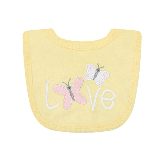 Set cadou bebelusi 5 piese bumbac model love - marimea 0-3 luni