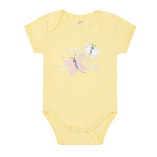 Set cadou bebelusi 5 piese bumbac model love - marimea 0-3 luni
