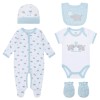 Set cadou bebelusi 5 piese bumbac model big world Mother's Choice - marimea 0-3 luni
