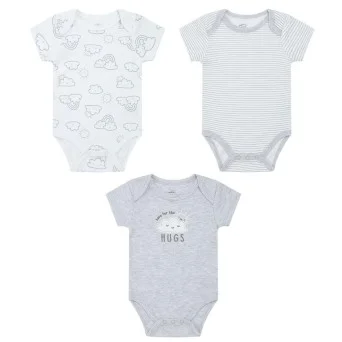 Set 3 body-uri pentru bebelusi model hugs Mother's Choice - marimea 0-3 luni