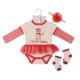 Set cadou Craciun 3 piese pentru fetite My First Christmas - marimea 6-9 luni