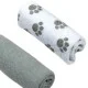 Set 4 mini prosopele pentru bebelusi - alb si gri - Mother's Choice