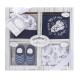 Set cadou nou nascuti 4 piese din bumbac model racheta - Mother's Choice