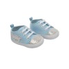 Pantofiori bebe bleu cu ursulet Soft Touch
