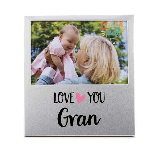 Rama foto din aluminiu love you Gran